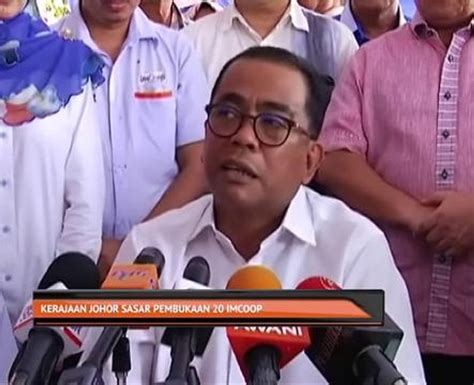 Kerajaan Johor Sasar Pembukaan 20 IMCoop Video Dailymotion