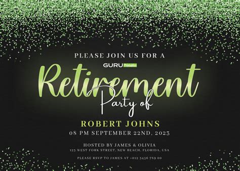 Retirement Party Invitation Templates Archives Guru Printables