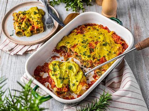 Vegane Cannelloni Mit Spinat Ricotta F Llung Rezept Lecker