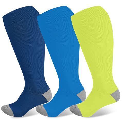 Levsox Extra Wide Calf Compression Socks Women And Men 20 30 Mmhg Knee High