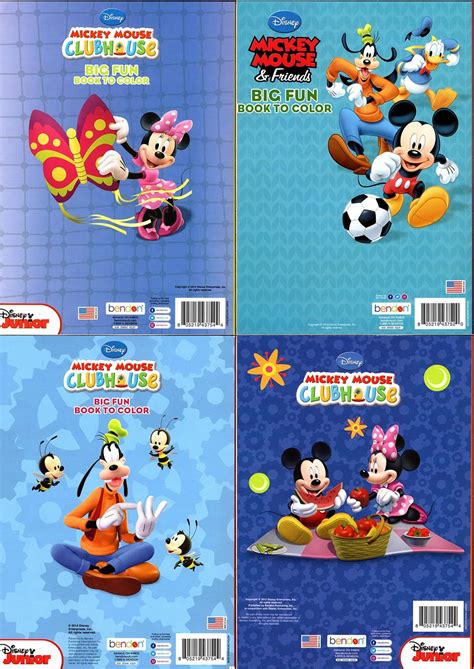 Mickey Mouse Clubhouse Big Fun Book To Color