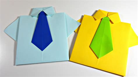 Origami Paper Shirt And Tie A Fun And Creative Project For All Ages