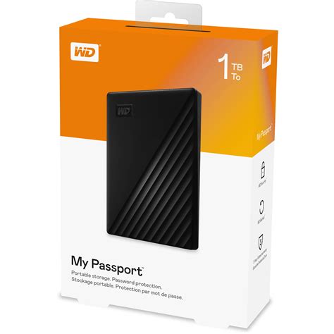 WD My Passport Portable1TB - 2.5 inch - WDBYVG0010BBK-WESN