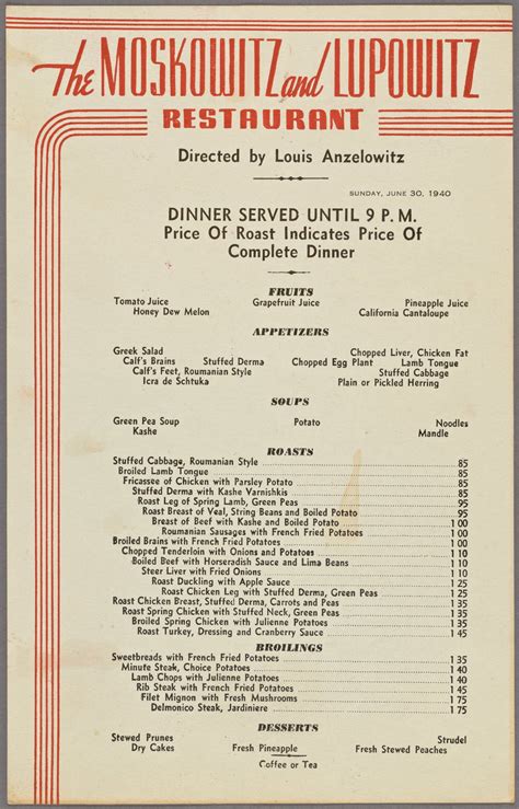 1956 Disneyland Menu Artofit