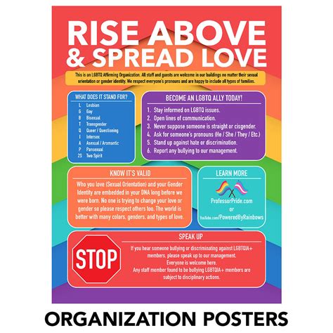 Rise Above Bullying Posters For Organizations Powered By Rainbows