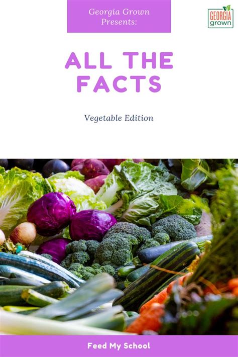 All The Facts Vegetables Vegetables Facts Resource Classroom