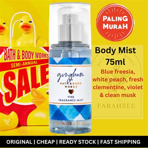 Gingham Original Murah Bath And Body Works Bbw Mini Travel Mini Body
