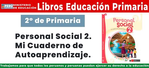 Personal Social Mi Cuaderno De Autoaprendizaje Segundo De Primaria