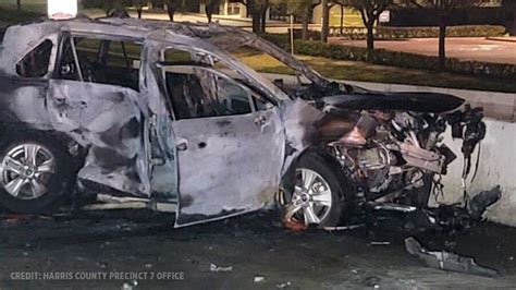 Texas Traffic Fatalities Driver Killed In Fiery Crash On South Sam Houston Toll Road West