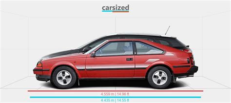 Dimensions Toyota Celica 1981 1985 Vs Renault Megane 2008 2016