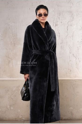 пальто - дубленка из испанского мериноса