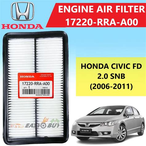 Original Engine Air Filter Honda Civic Fd Snb