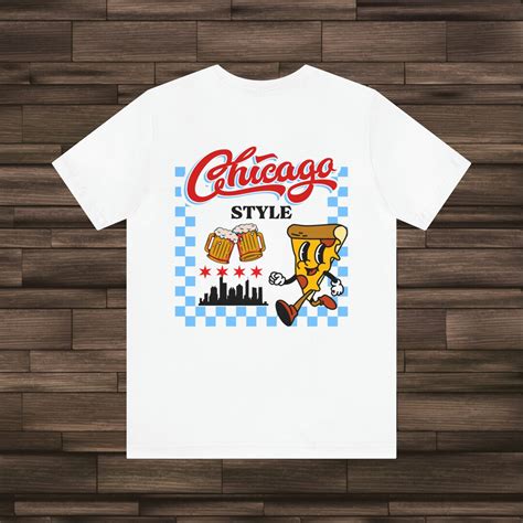 Chicago Style Pizza And Beer Tshirt Chicago Skyline Pizza Tshirt