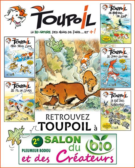 TOUPOIL la BD Nature des enfants au 2nd salon du bio et des créateurs