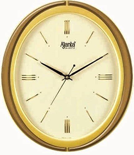 Buy Ajanta Quartz Wall Clock With Round Dail Shape 1077 Golden For