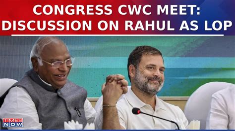 Rahul Gandhi And Sonia Gandhi Present At Congress Cwc Meet Discussion