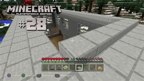 Minecraft Playstation Edition Fast Fertig Mit Dem Dach Let S