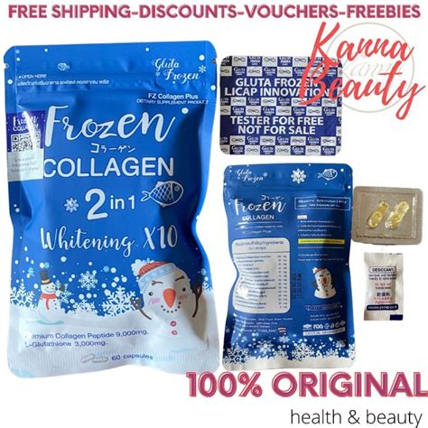 Frozen Collagen 2 In 1 Whitening X10 60capsules Direct Thailand