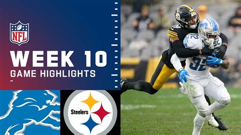 Lions Vs Steelers Week 10 Highlights Nfl 2021 Youtube