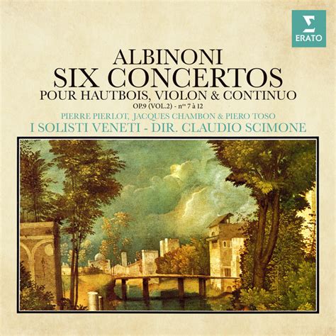 Albinoni Concertos Pour Hautbois Violon Et Continuo Op 9 Nos 7