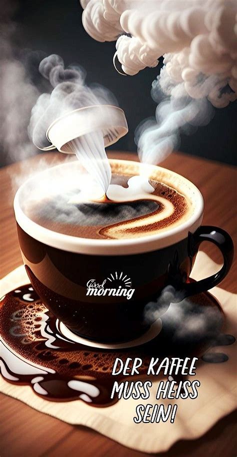 A Cup Of Coffee With Steam Coming Out Of It