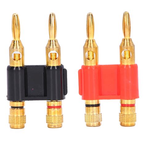 Dual Banana Plugs Easy To Connect 1000V 32A Conductivity Gold Plated