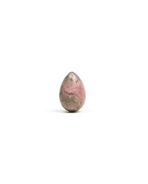 Rhodonite Yoni Egg Drilled Naked Yoga Therapy