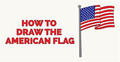 How To Draw The American Flag Really Easy Drawing Tutoria