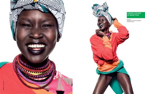 Alek Wek For The United Colors Of Benetton Ad Campaign Strike A Pose Benetton Model