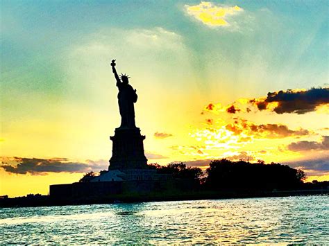 Statue of Liberty at Sunset | Scenic photography, Scenic, Statue of liberty