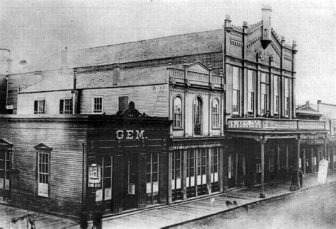 The Gem Saloon And Oro Fino Saloon And Theater Located On First Street