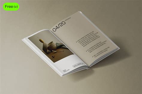 😍 Free open book mockup on Behance