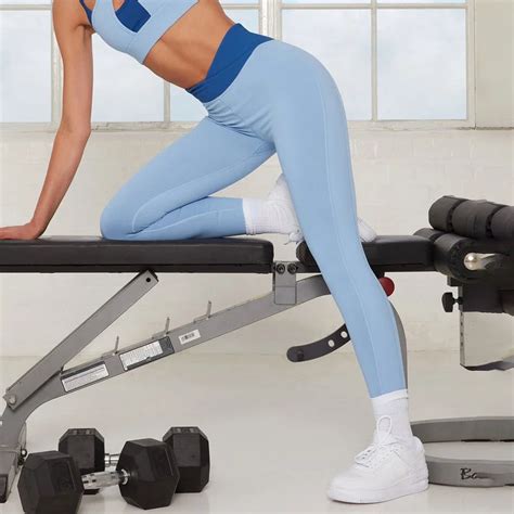 Sexy V Waist Leggings Women Sports Push Up High Waist Leggings Seamless Fitness Solid Legging