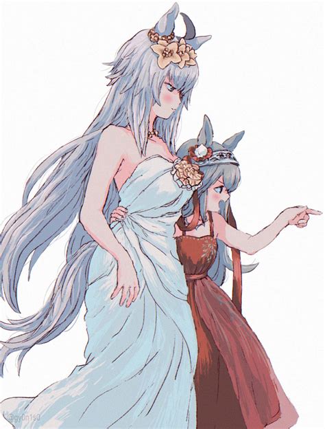 The Big Imageboard Tbib 2girls Ahoge Animal Ears Arm Around Waist