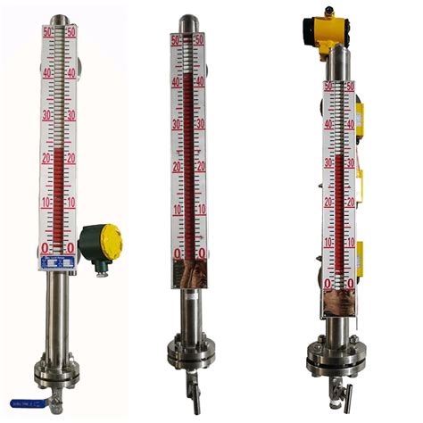 Fire Water Tank Magnetic Floating Level Gauge Side Side Mount Magnetic Liquid Level Transmitter