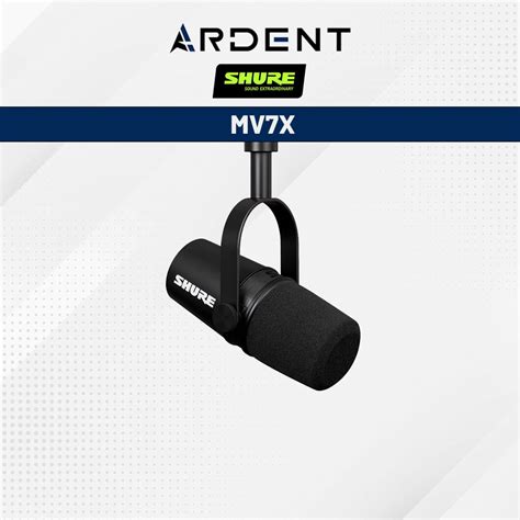 Shure Mv X Xlr Podcast Microphone Ardent Collective Store