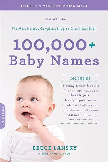 100000 Baby Names The Most Helpful Complete And Up To Date Name Book