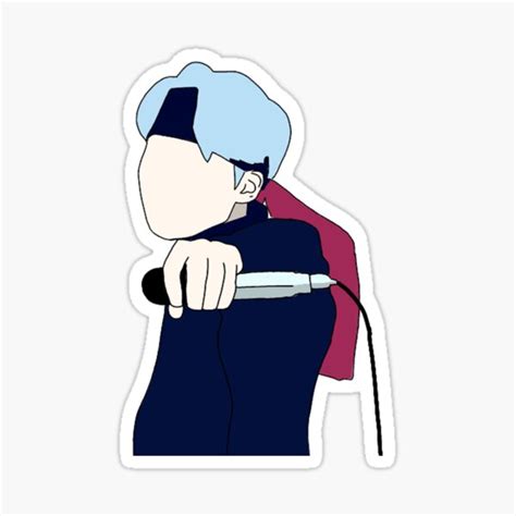 Mic Drop Yoongi Sticker By Drakon Redbubble