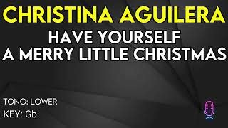 Christina Aguilera - Have Yourself A Merry Little Christmas - Karaoke ...