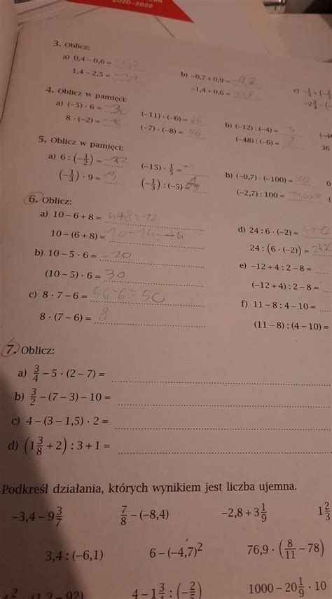 Zadanie 6 I 7 Str 17 Matematyka Klasa 7 Gwo Brainly Pl