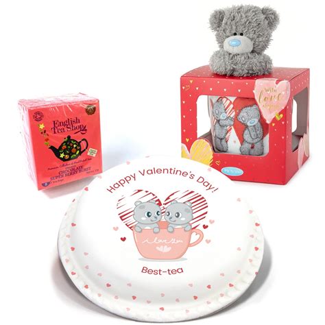 Bakerdays Personalised Best Tea Valentines T Hamper From Bakerdays