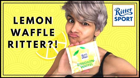 NEW RITTER SPORT Ritter Zitronen Waffel Taste Test YouTube