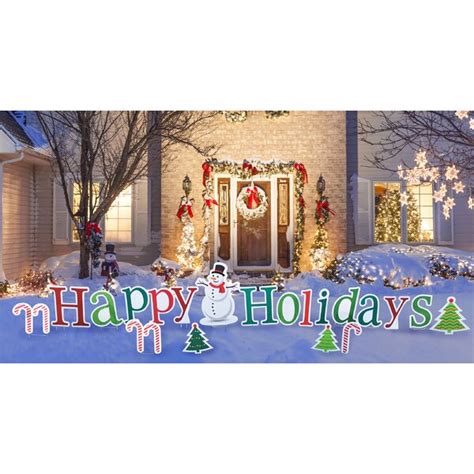 The Holiday Aisle® Happy Holidays Yard Signs & Reviews | Wayfair