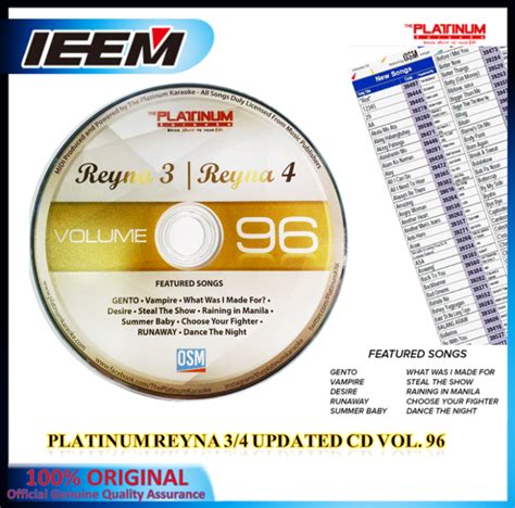 Platinum New Reyna Volume Update Cd Lazada Ph