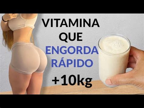 VITAMINA FAZ ENGORDAR RAPIDINHO 10 Kg Vitamina Caseira SAUDAVEL E