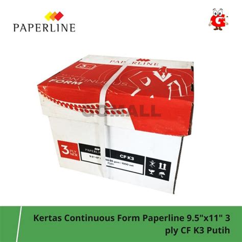 Jual Kertas Continuous Form Paperline 9 5 X11 3 Ply Cf K3 Putih Kota Denpasar Gomall Shop