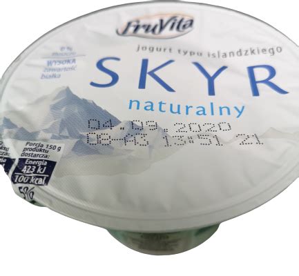 Skyr Naturalny W Stylu Islandzkim G Fruvita