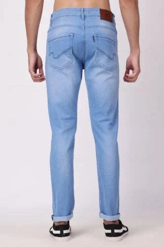 Slim Fit Men Plain Sky Blue Denim Jeans At Rs 795piece In Gurugram