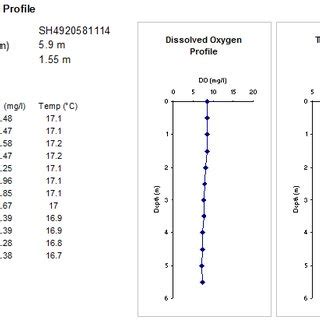 Dissolved Oxygen And Temperature Profiles At Llyn Tryweryn