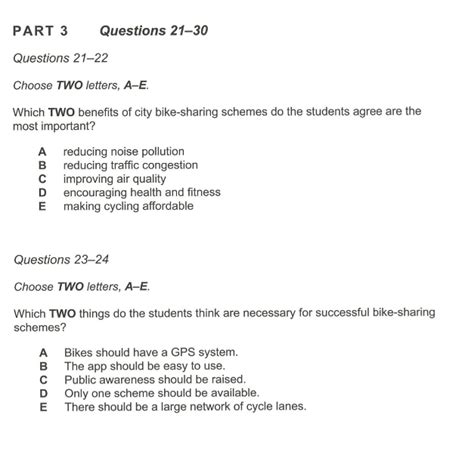 B C L M Multiple Choice Listening Ielts Hi U Qu